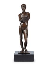 Hemdauszieher (Standing Nude Man Undressing) , conceived in 1944