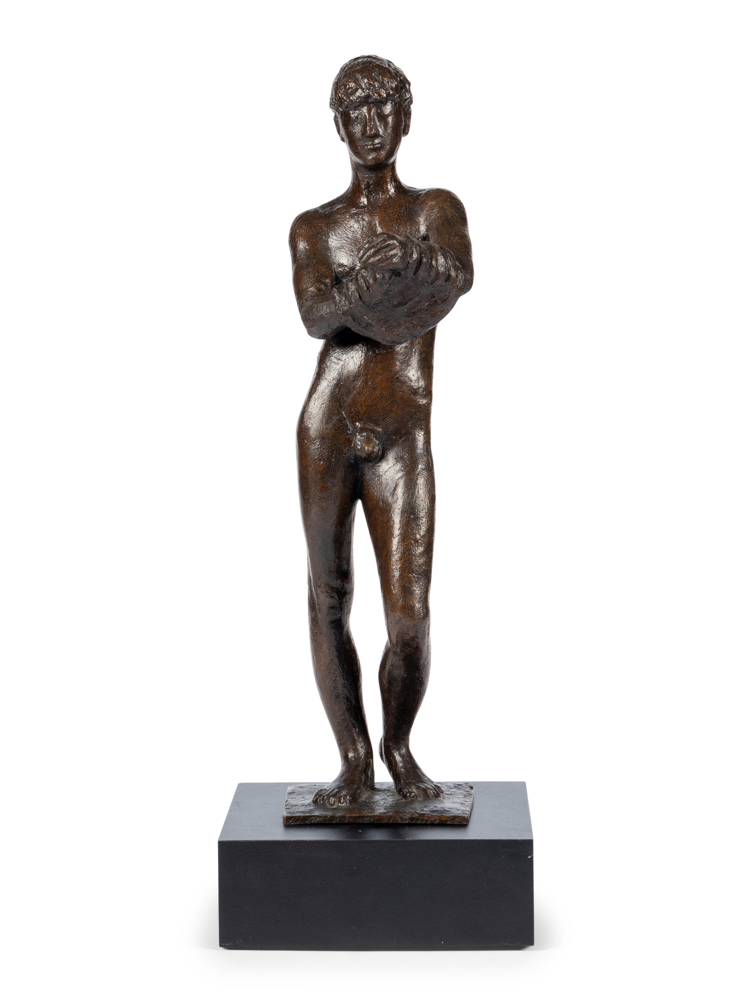 Hemdauszieher (Standing Nude Man Undressing) , conceived in 1944