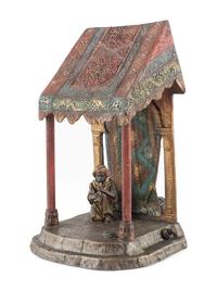 An Austrian Snake Charmer Lamp in the Manner of Franz Bergman