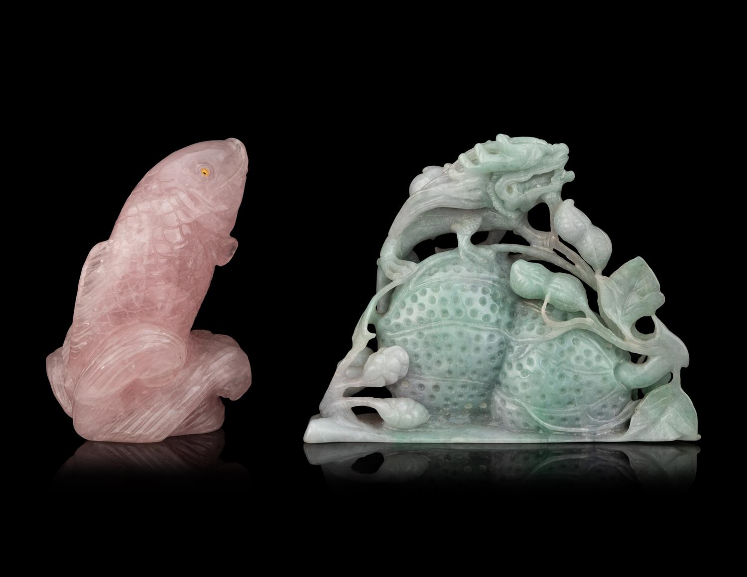 Two Chinese Hardstone Carvings
