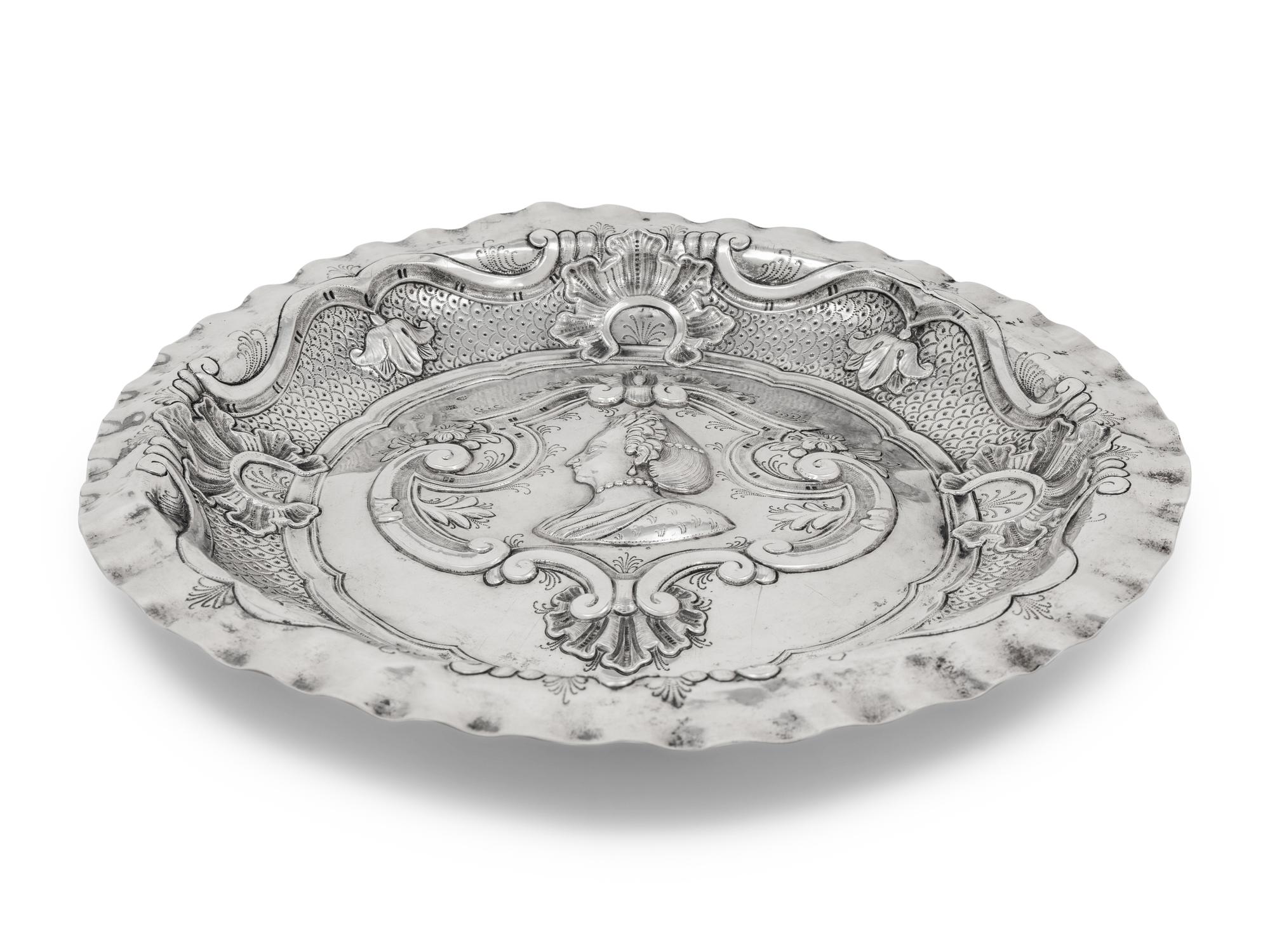 A Spanish Silver Presentation Dish