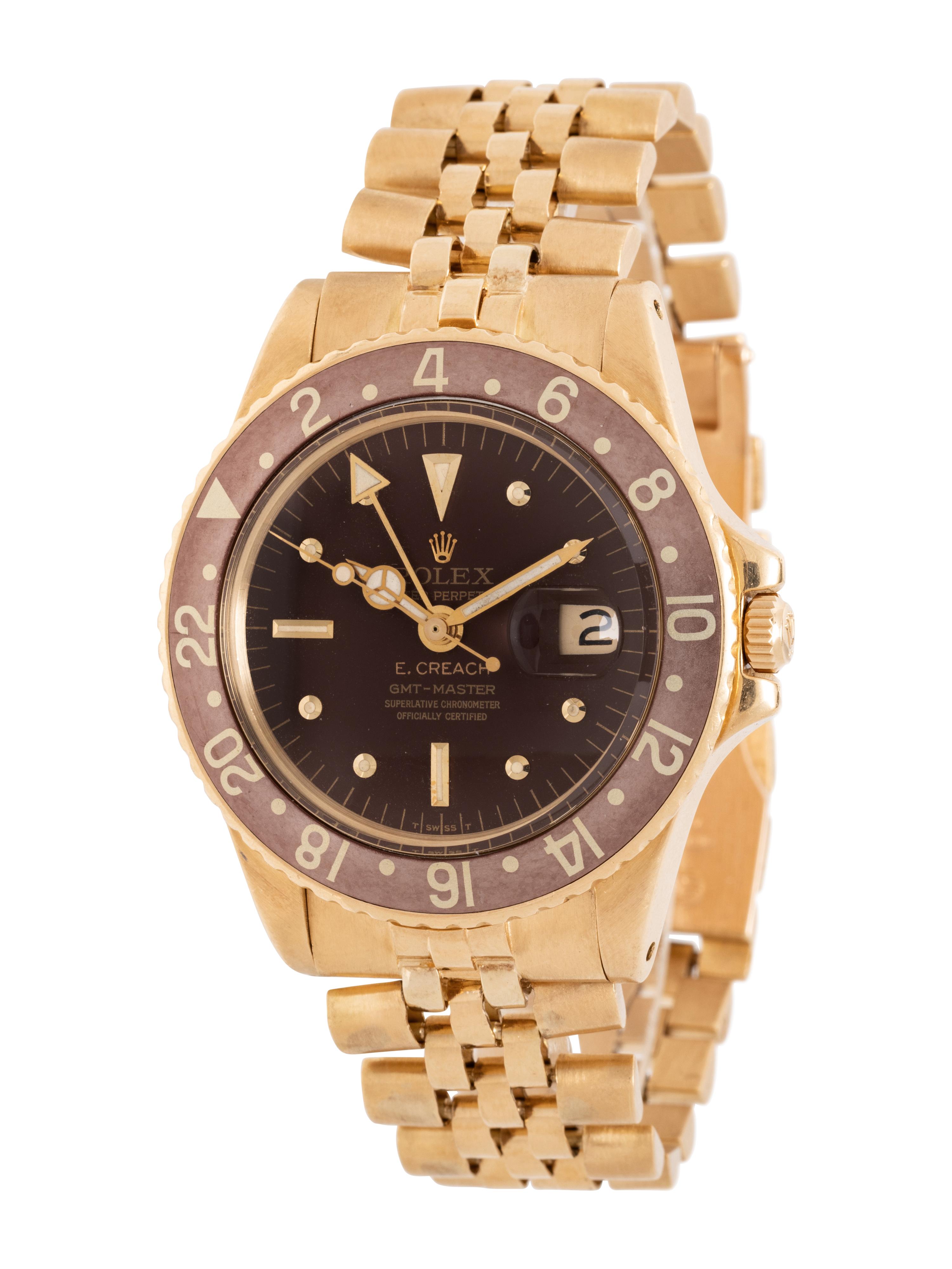 ROLEX, REF. 1675 18K YELLOW GOLD 'GMT-MASTER' DATE WATCH