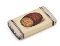 An American Celluloid and Mixed Metal Advertisement Match Safe Height 2 3/4 inches. — LATE 19TH/EARLY 20TH CENTURY