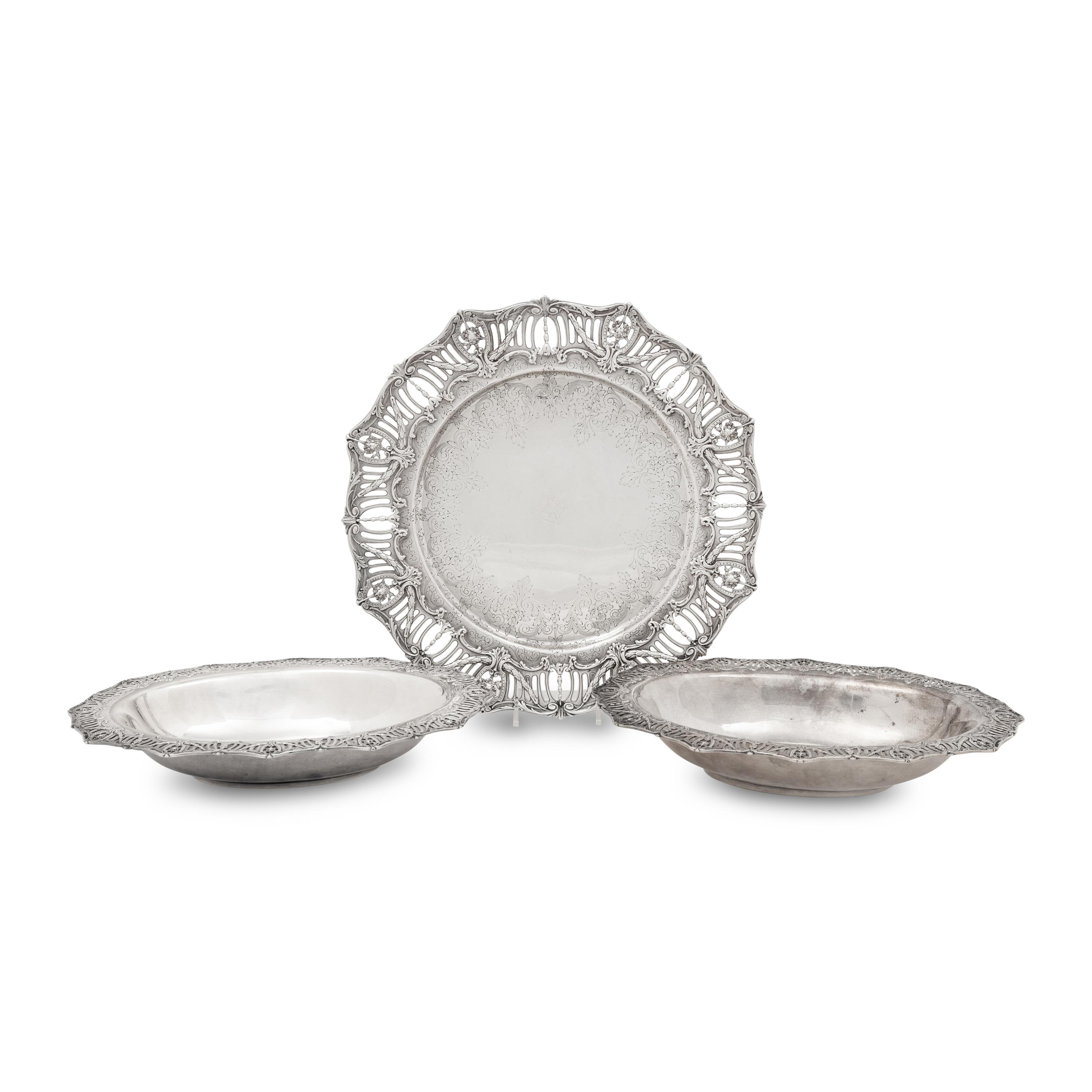 A Group of Three Tiffany and Co. Silver Serving Articles