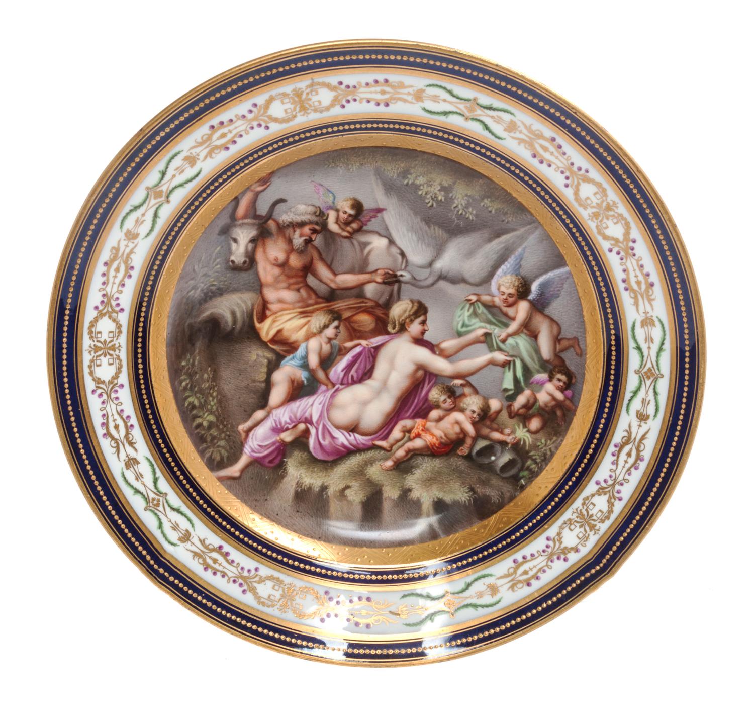 A Royal Vienna Cabinet Plate Diameter 9 5/8 inches.