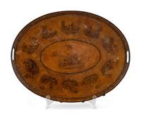 A Large French Tole Tray