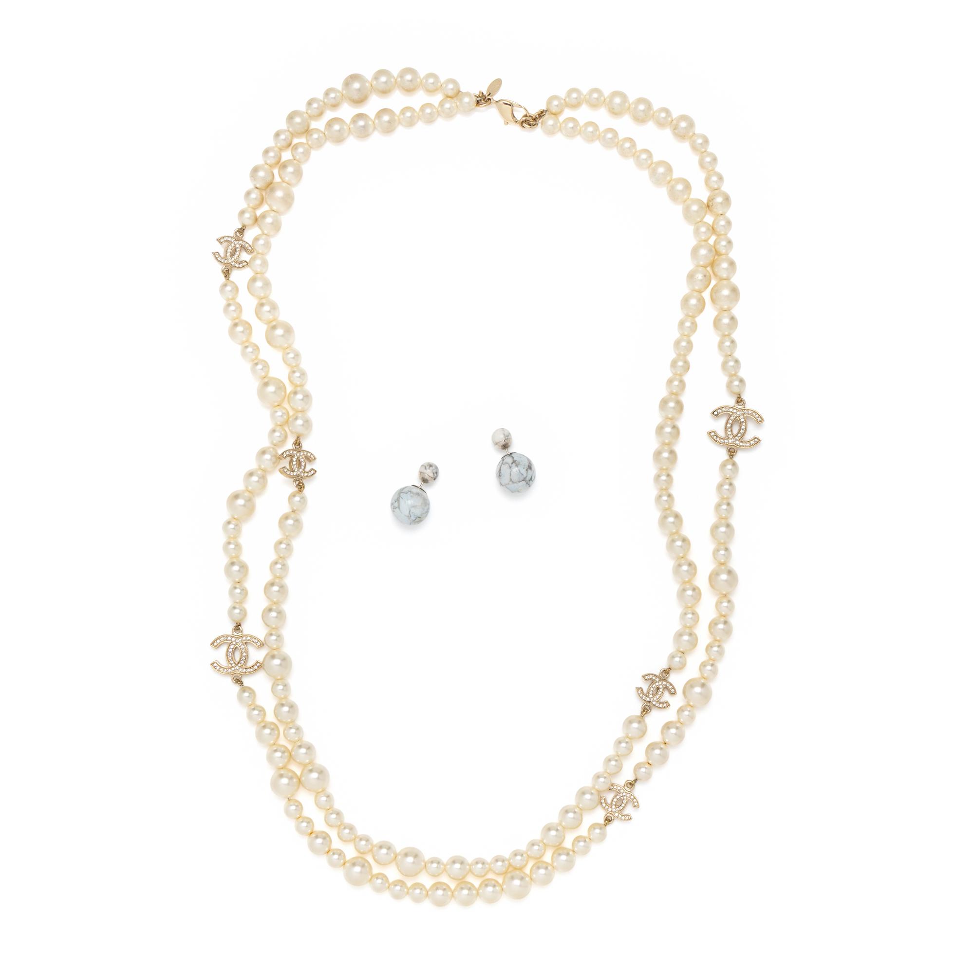 CHANEL & DIOR, NECKLACE & EARRINGS