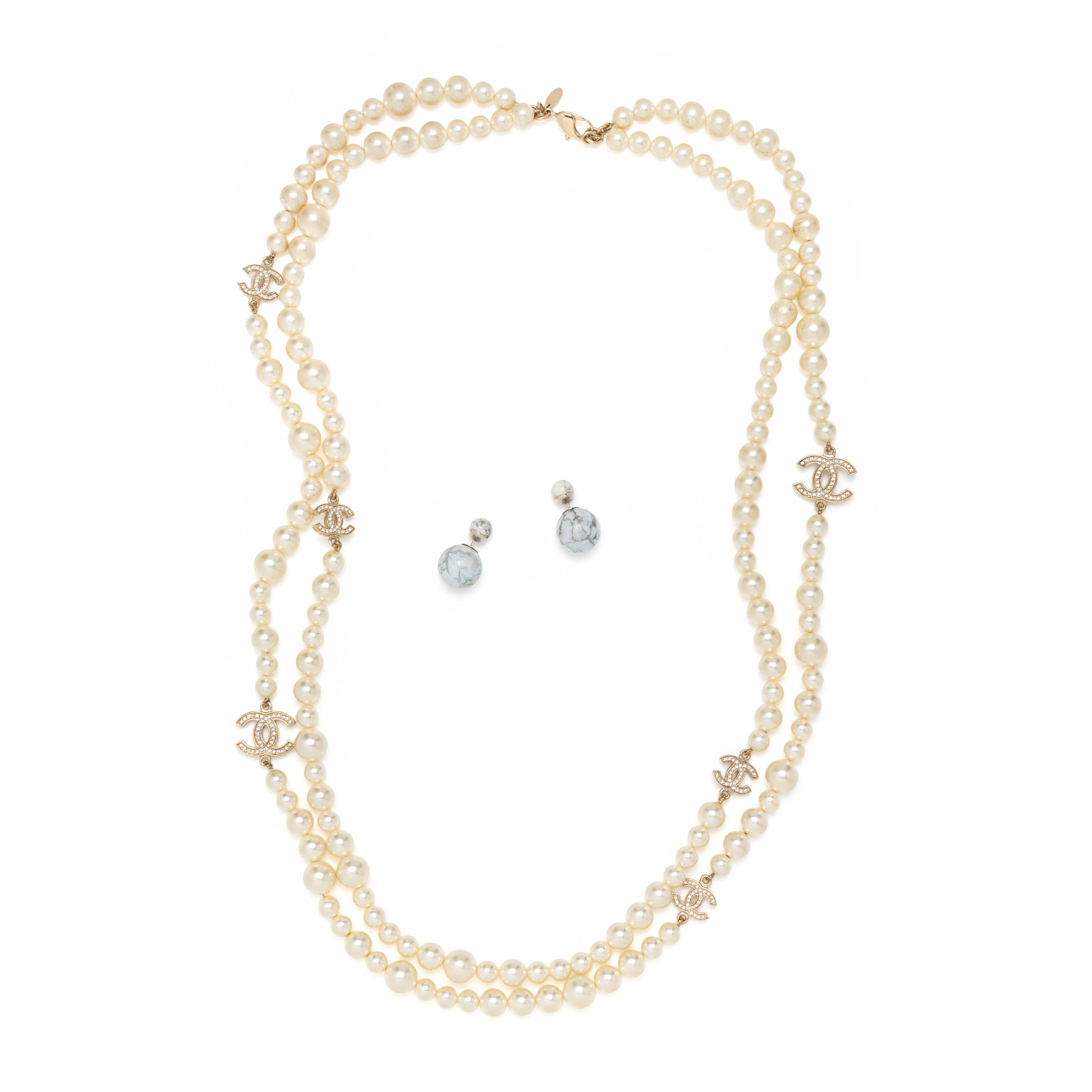 CHANEL & DIOR, NECKLACE & EARRINGS