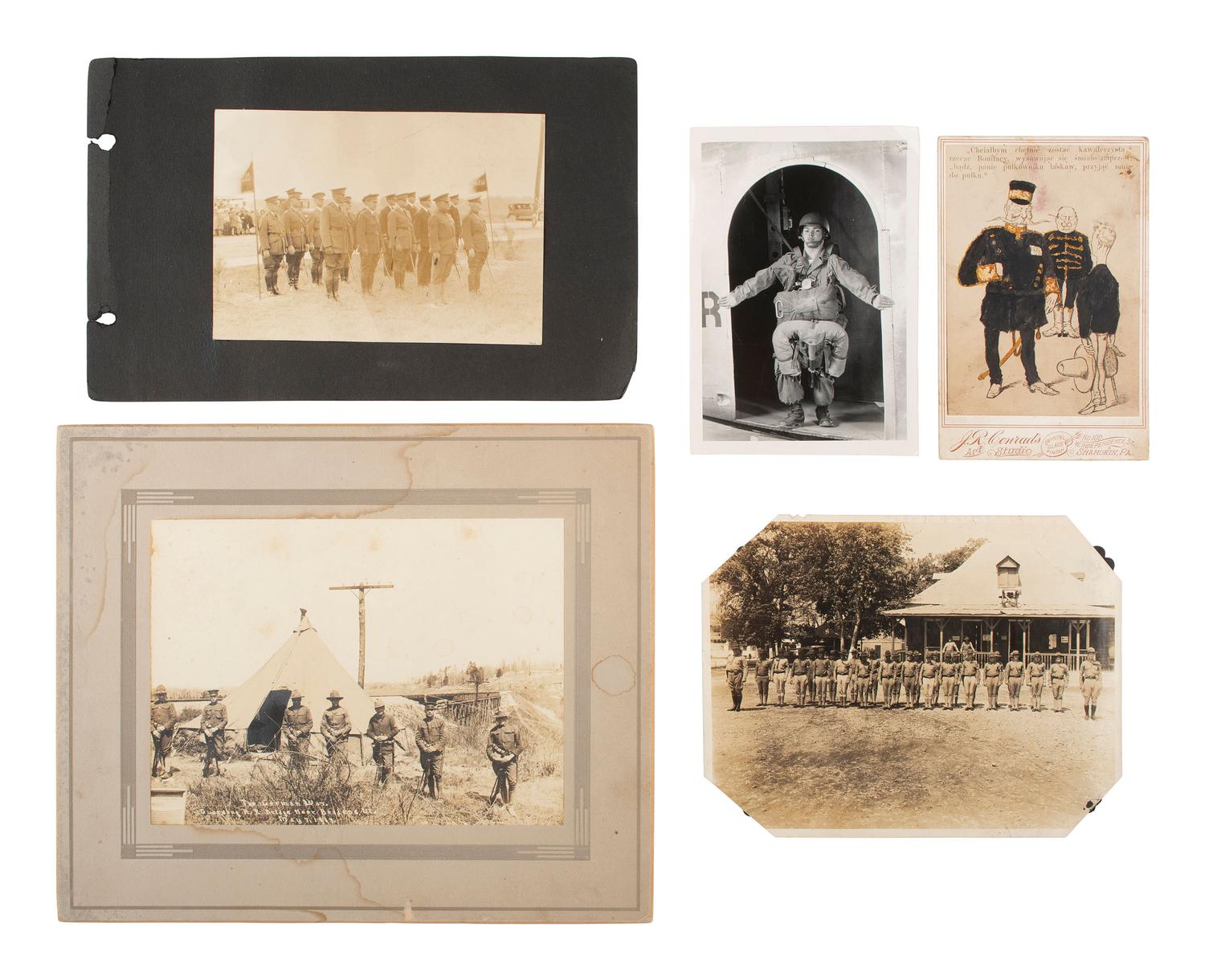 [MILITARIA]. 60+ cabinet cards and CDVs of American military subjects.
