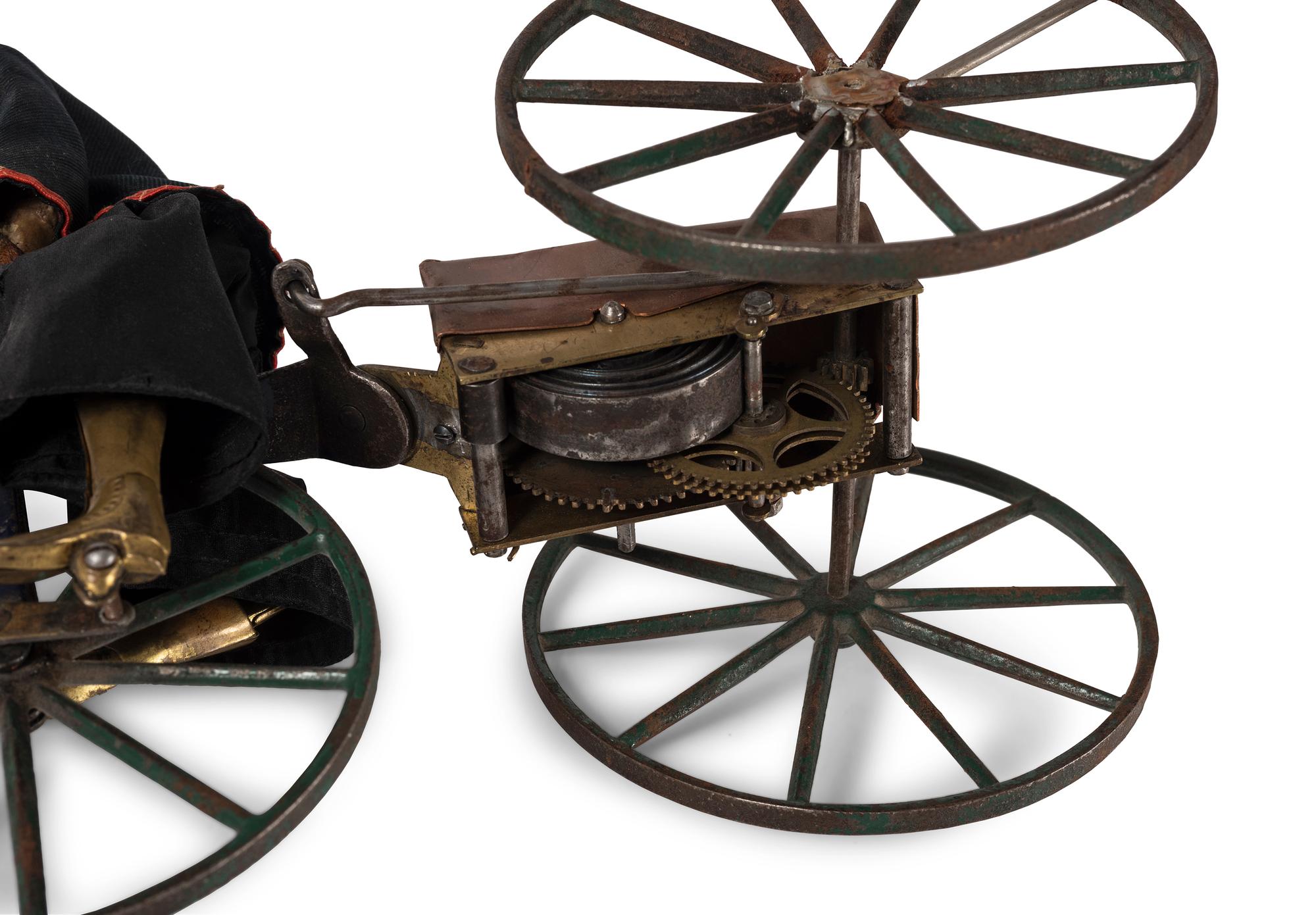 A Stevens & Brown Boy on Velocipede Automaton Toy