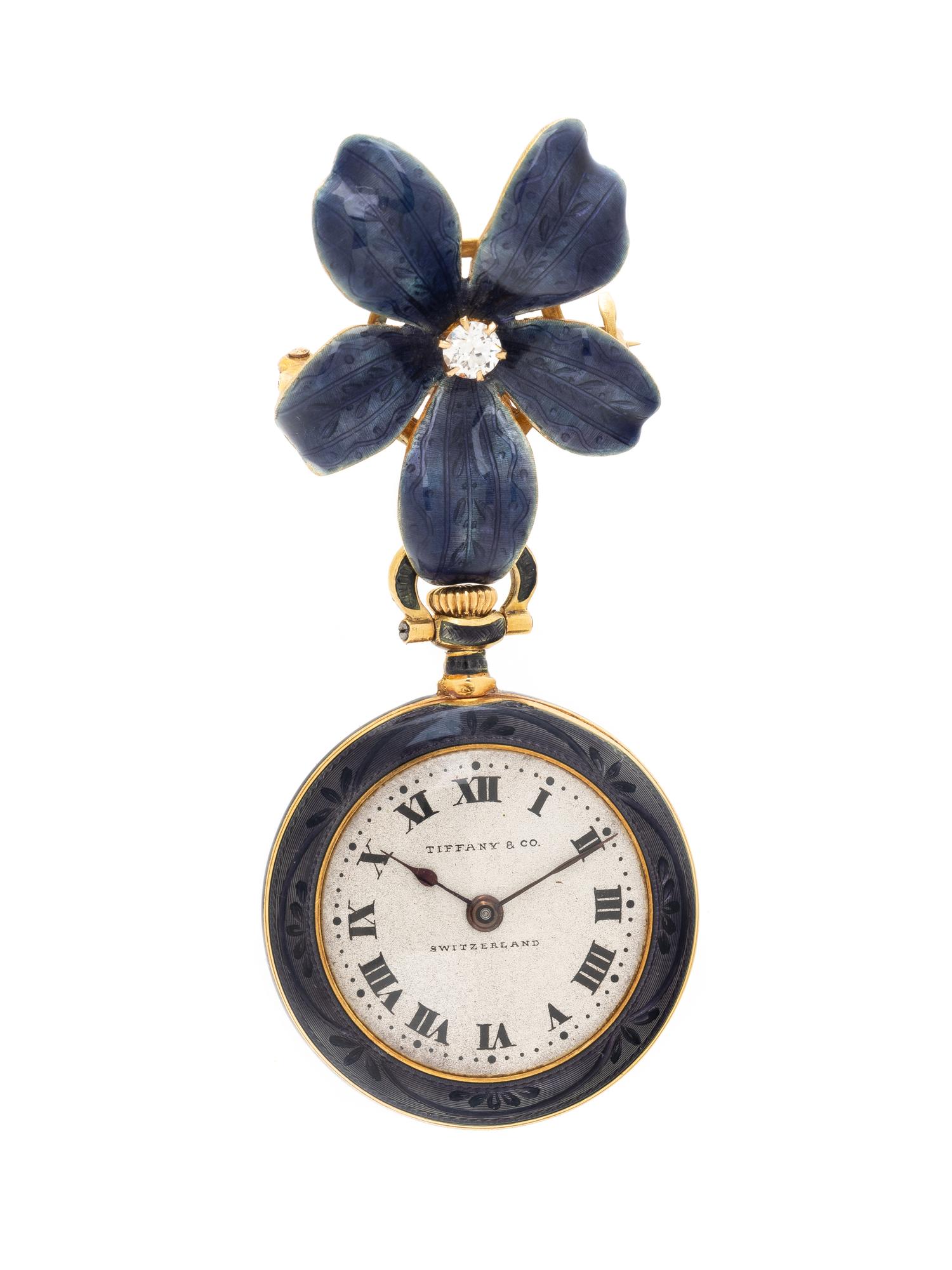 TIFFANY & CO., HAAS SUISSE, LAPEL PIN POCKET WATCH