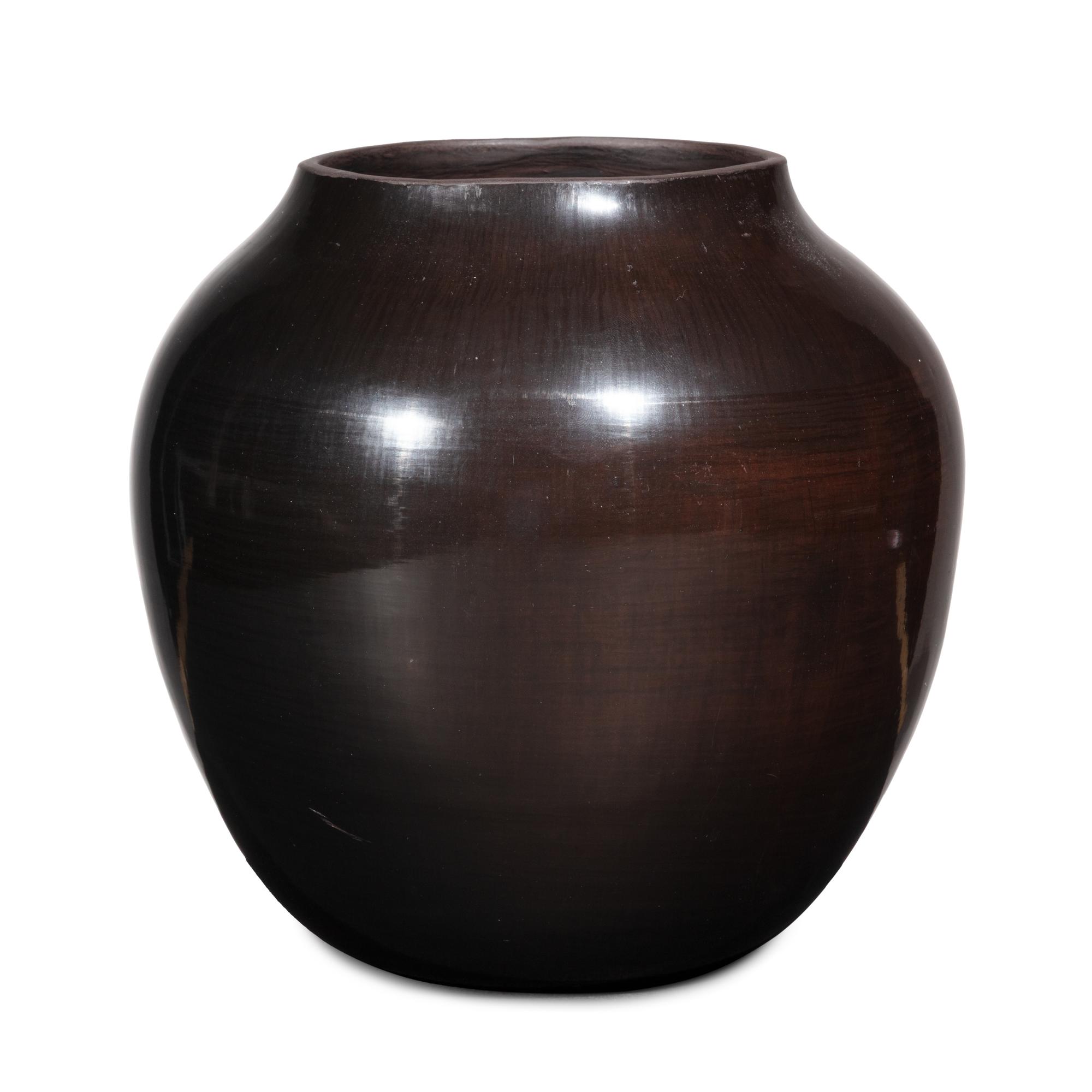 Blackware Pottery Jar, with Thunderbird