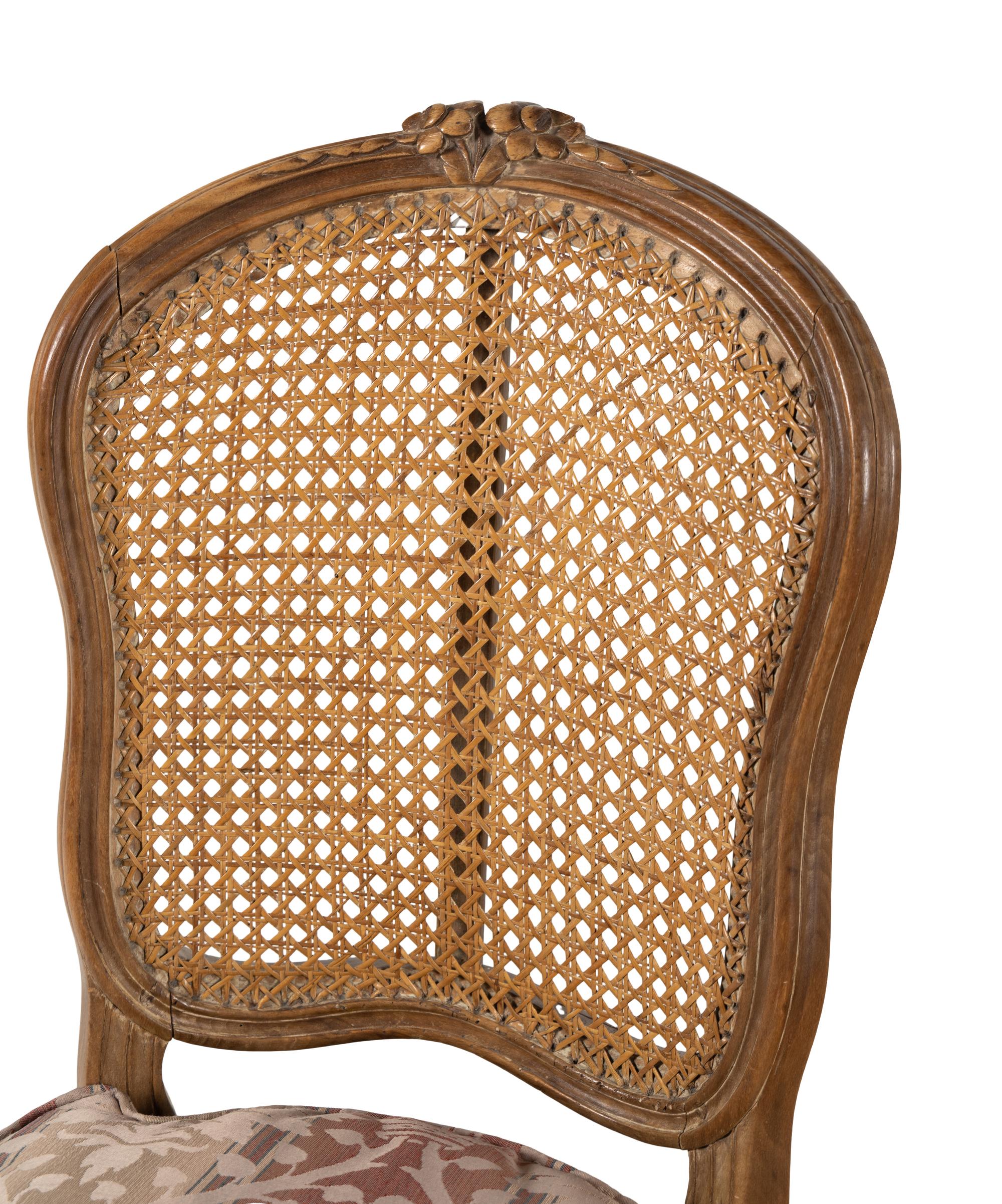 A Pair of Louis XV Provincial Beechwood Side Chairs