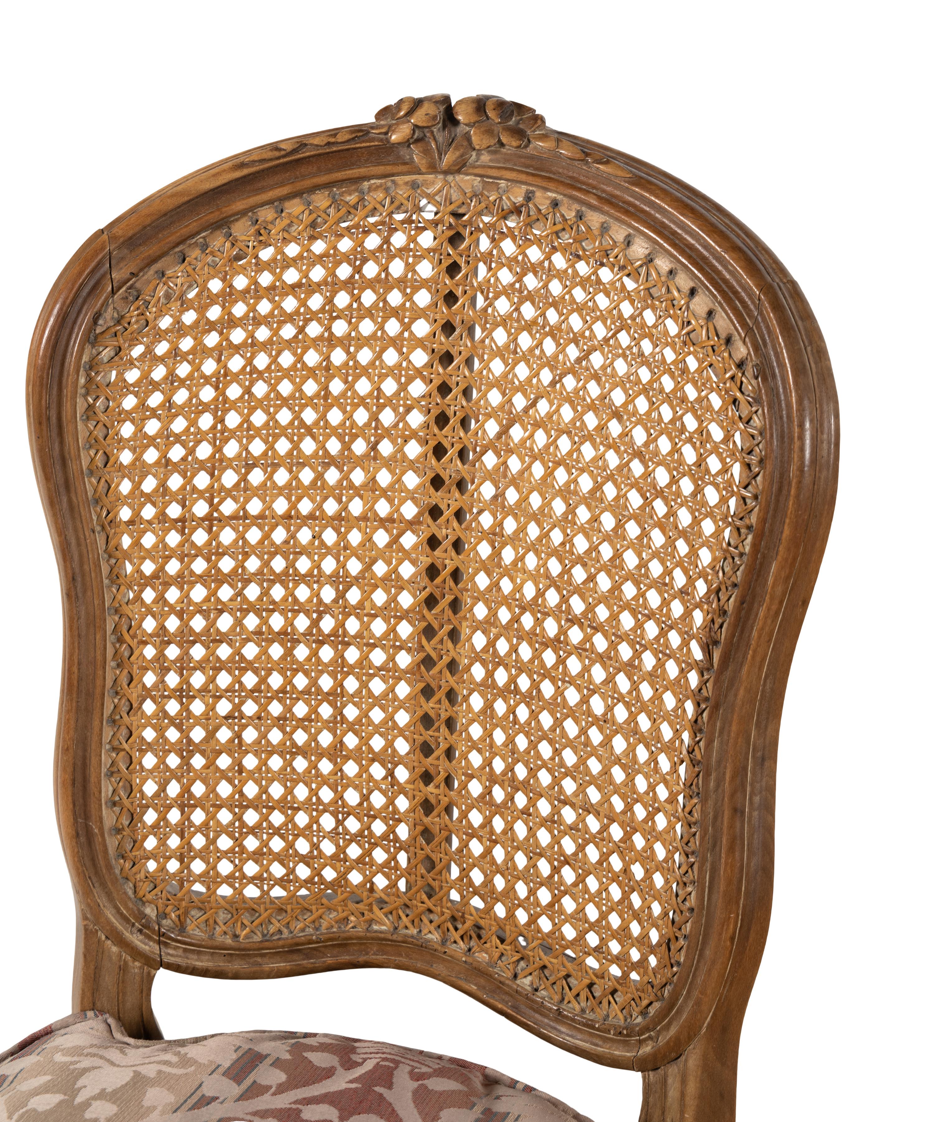 A Pair of Louis XV Provincial Beechwood Side Chairs