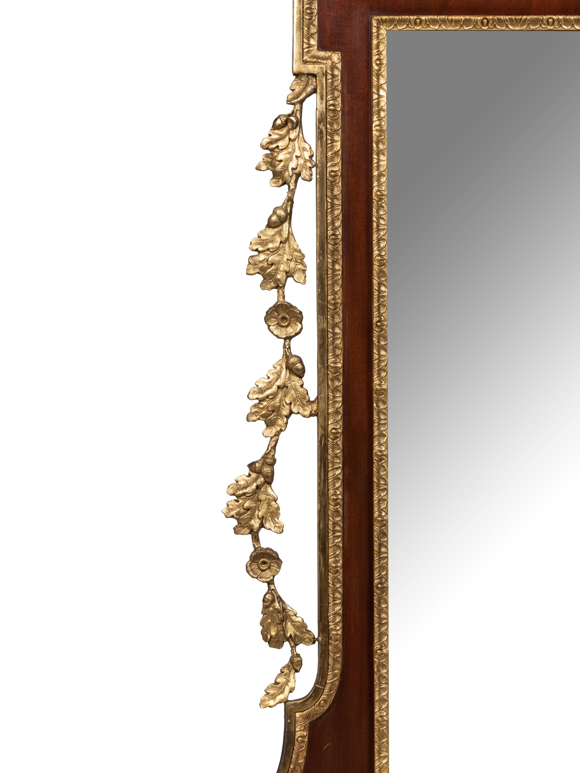 A Federal Mahogany and Giltwood Mirror