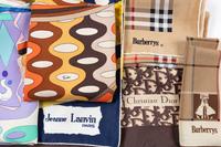 Six Designer Scarves: Dior, Lanvin, Two Pucci, Two Burberry