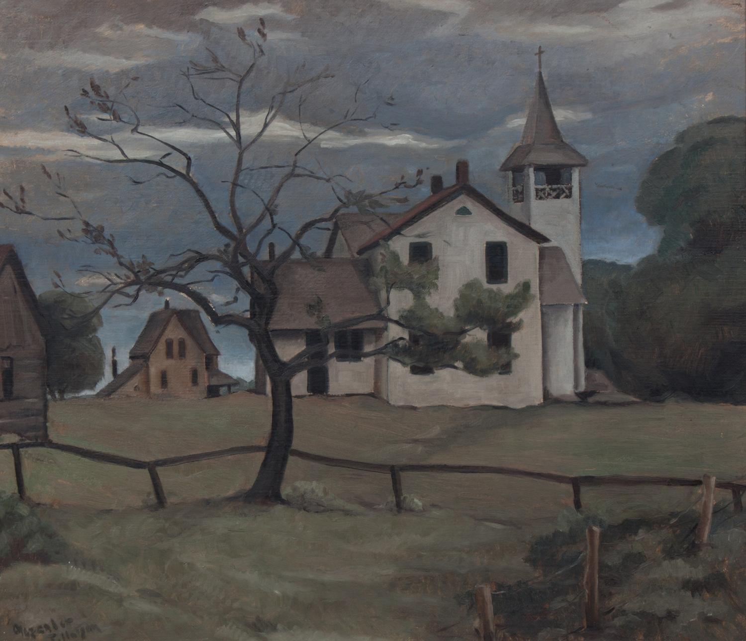 Alexander Tillotson, (Wisconsin, 1897-1966) , Country Church