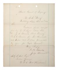 [SLAVERY & ABOLITION] -- [COCKRAN, Francis S. (1814-1886)]. Archive of letters to Maryland abolitionist and Underground Railroad supporter, comprising: