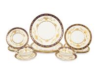 A Minton Dynasty Pattern Porcelain Partial Dinner Service