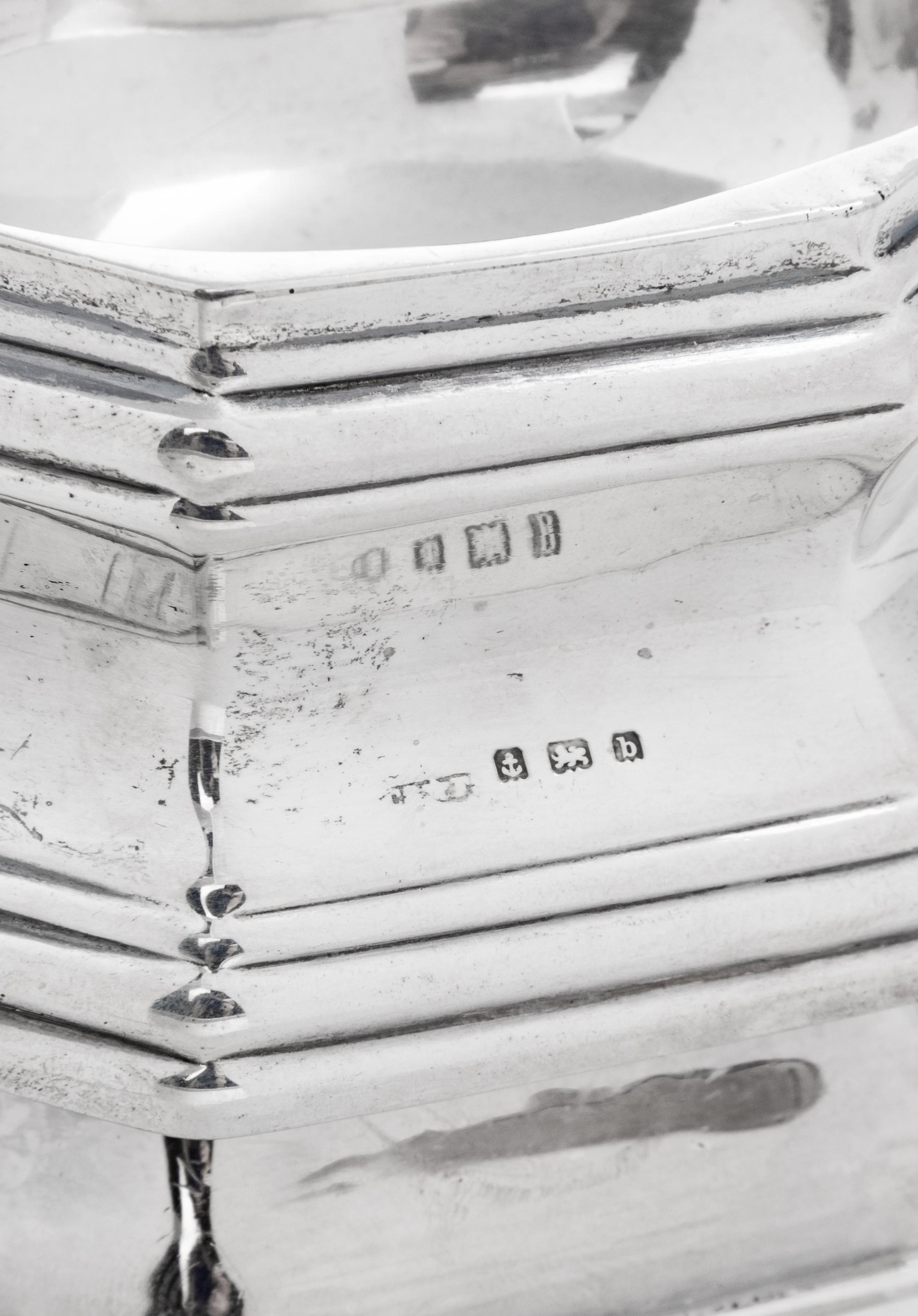 A Set of Four George I Britannia Silver Trencher Salts