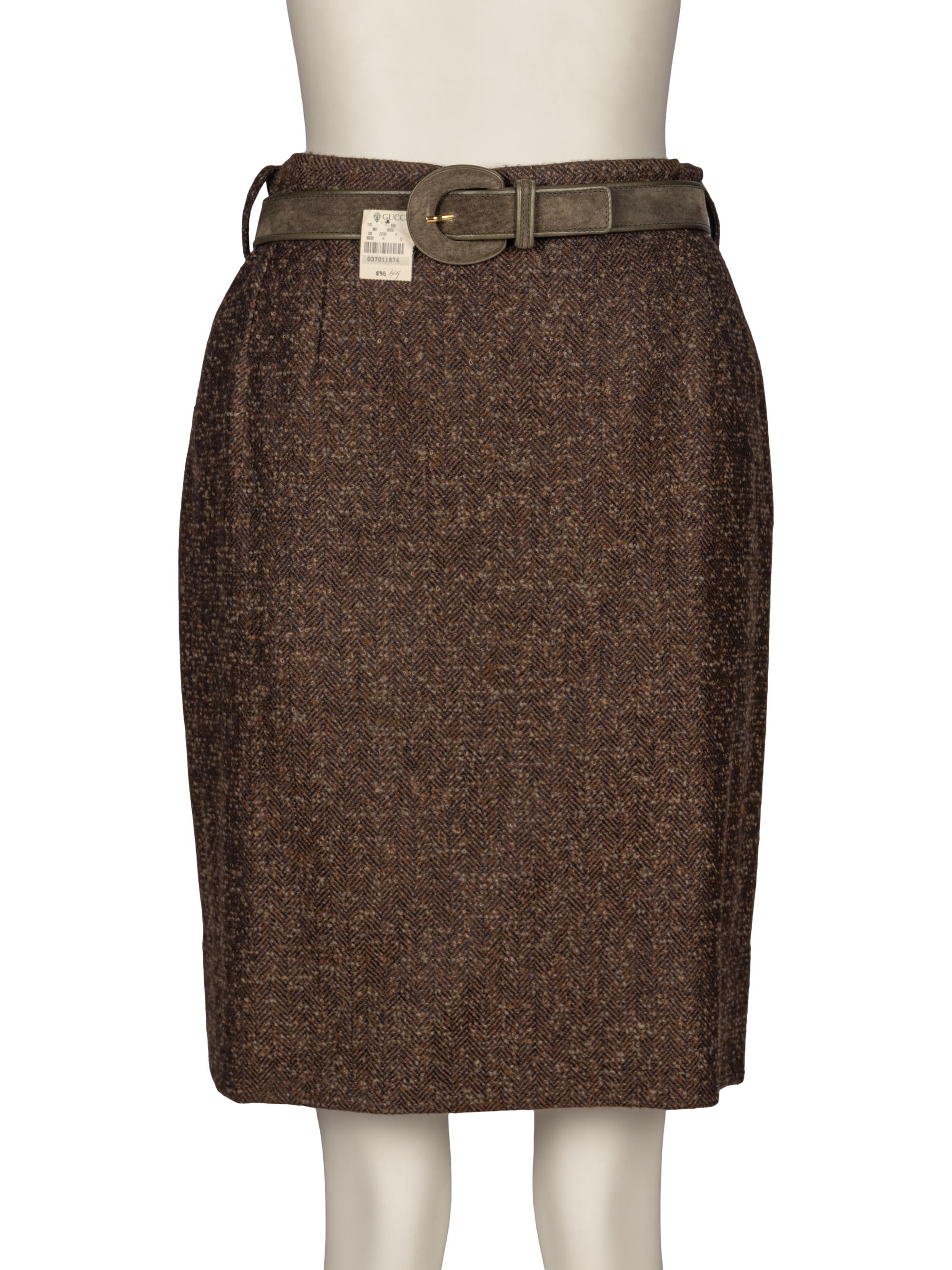 Two Gucci Ensembles with One Suede Belt