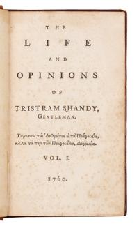 STERNE, Laurence (1713-1768). The Life and Opinions of Tristram Shandy. [York] and London, 1760-1767.