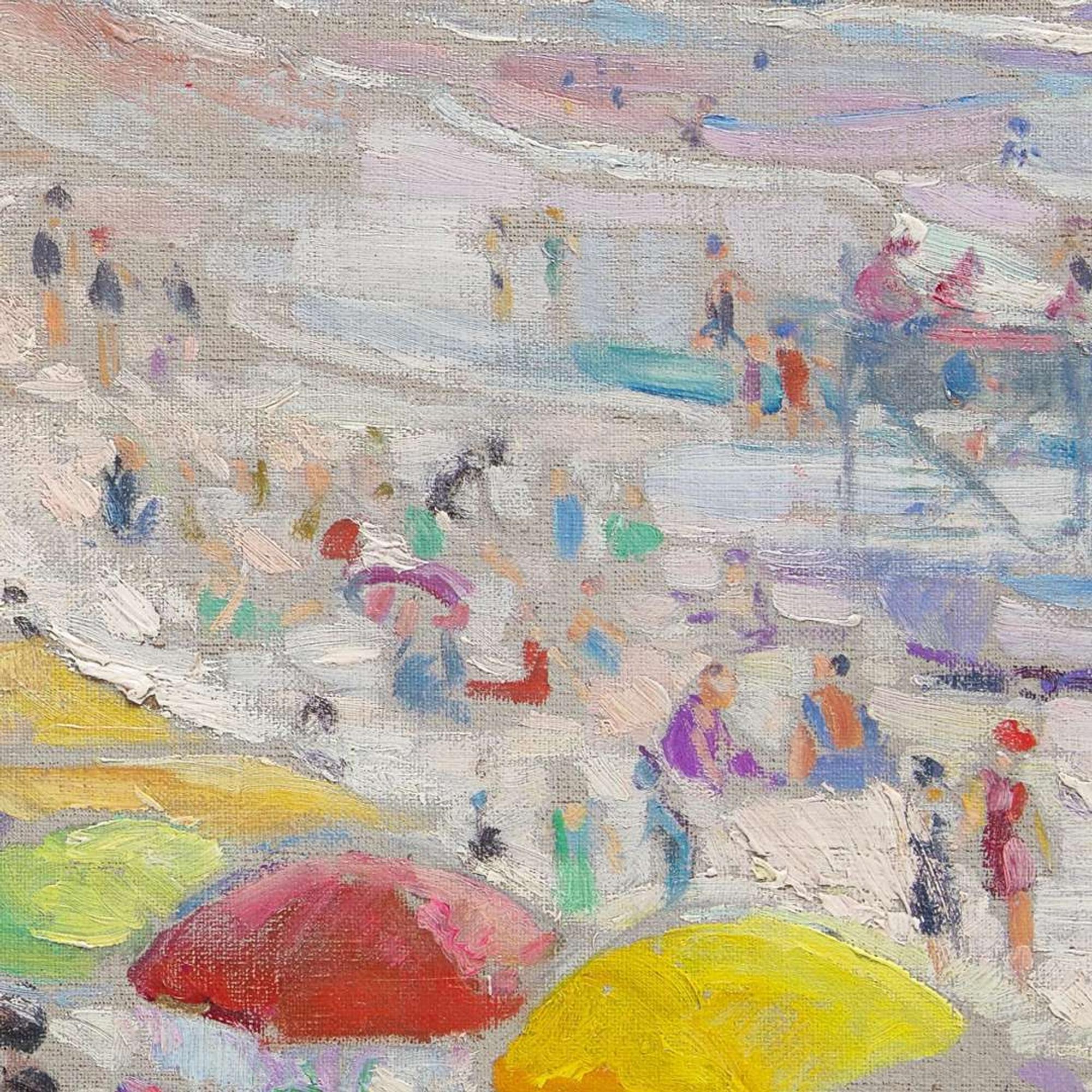 Susette Inloes Schultz Keast (American, 1892–1932) Steeplechase and Steel Piers, Atlantic City