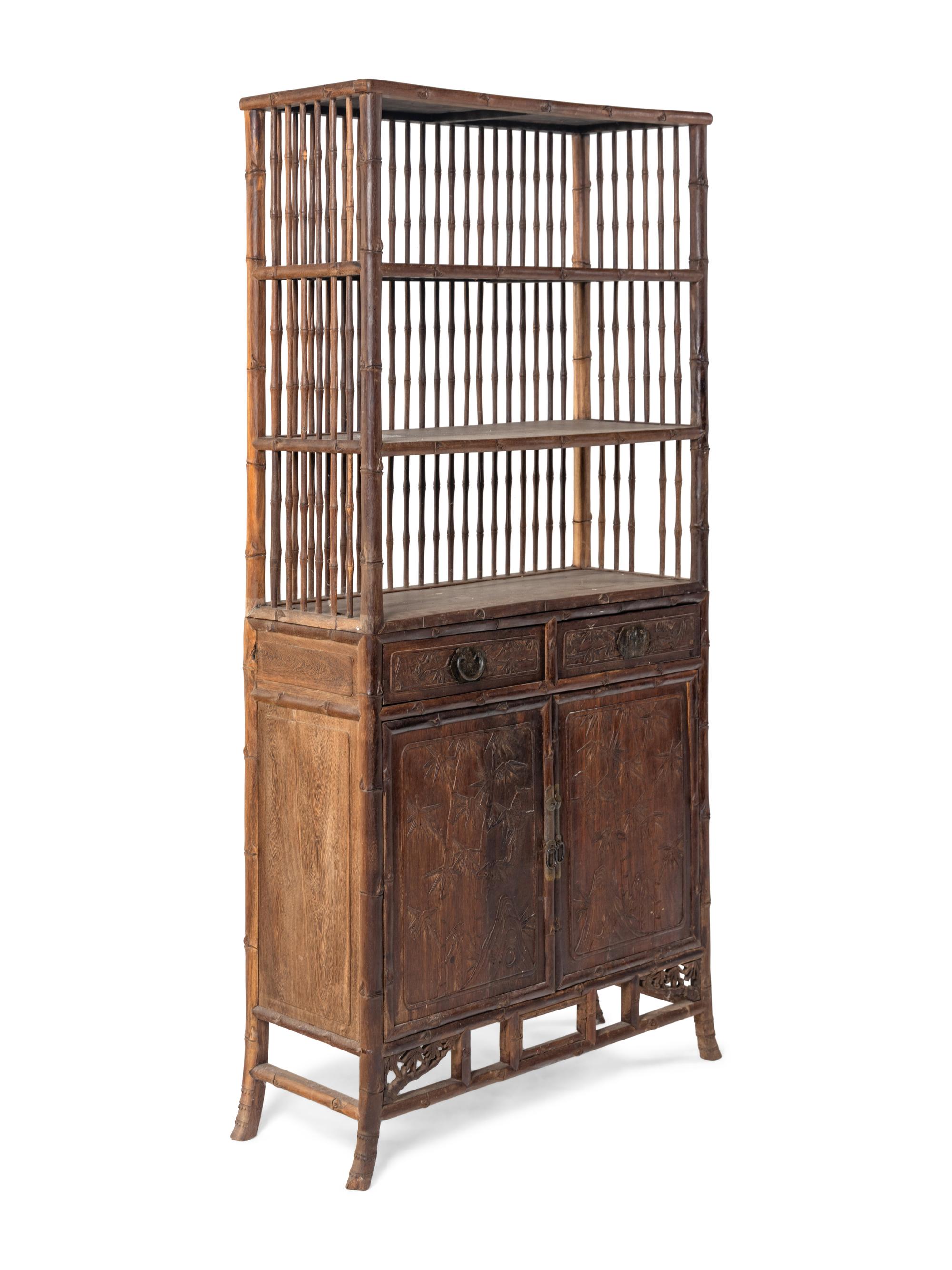 A Chinese Jichimu Displaying Cabinet