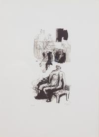 Woman Seated on Fireside Stool , 1973-4