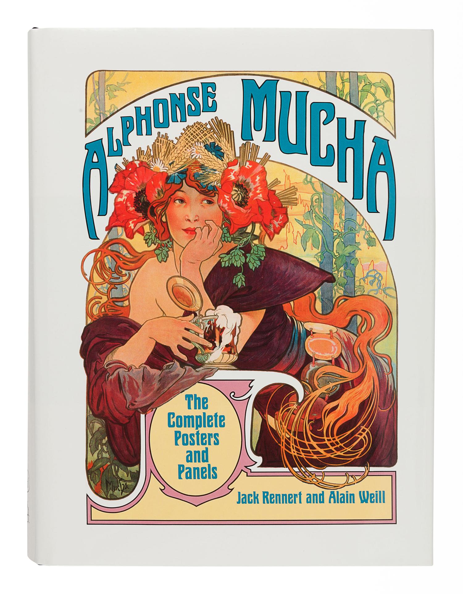 [MUCHA, Alphonse (1860-1939)]. RENNERT, Jack. -- WEILL, Alain. Alphonse Mucha: The Complete Posters and Panels. Boston: G.K. Hall & Co, 1984.