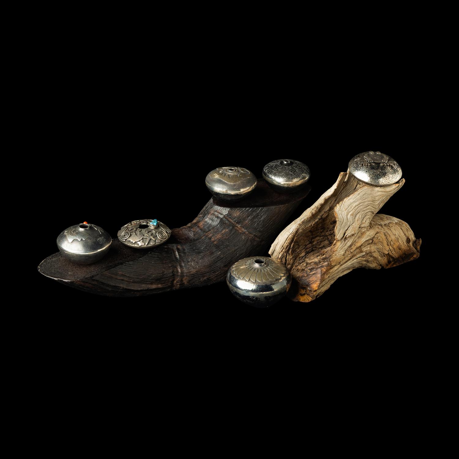 Navajo Silver Seed Pots