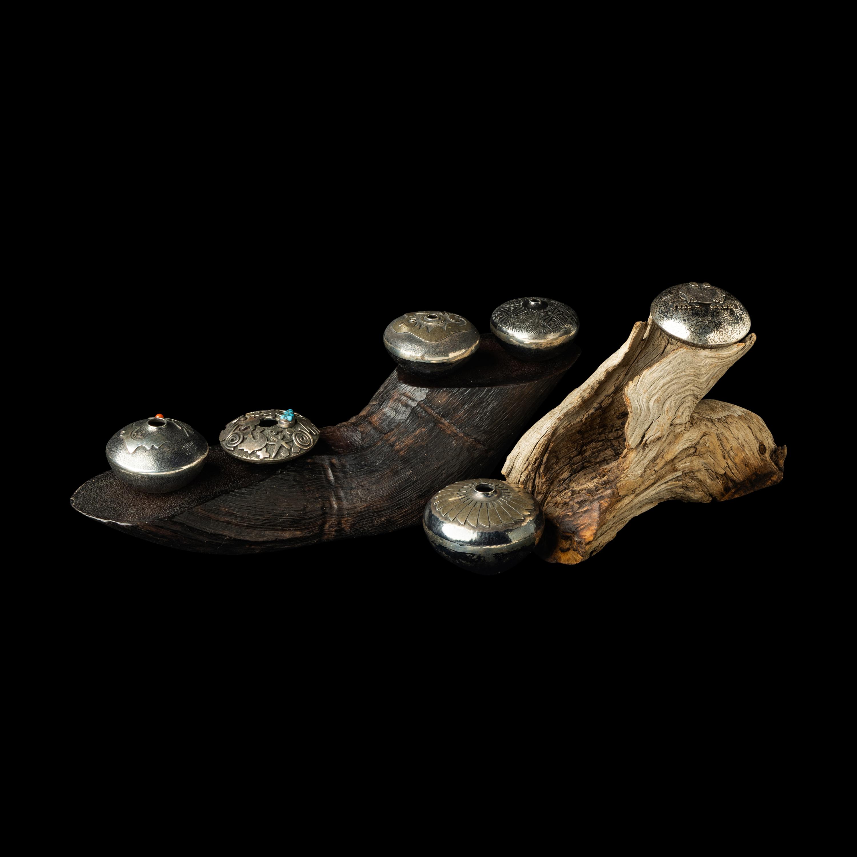 Navajo Silver Seed Pots