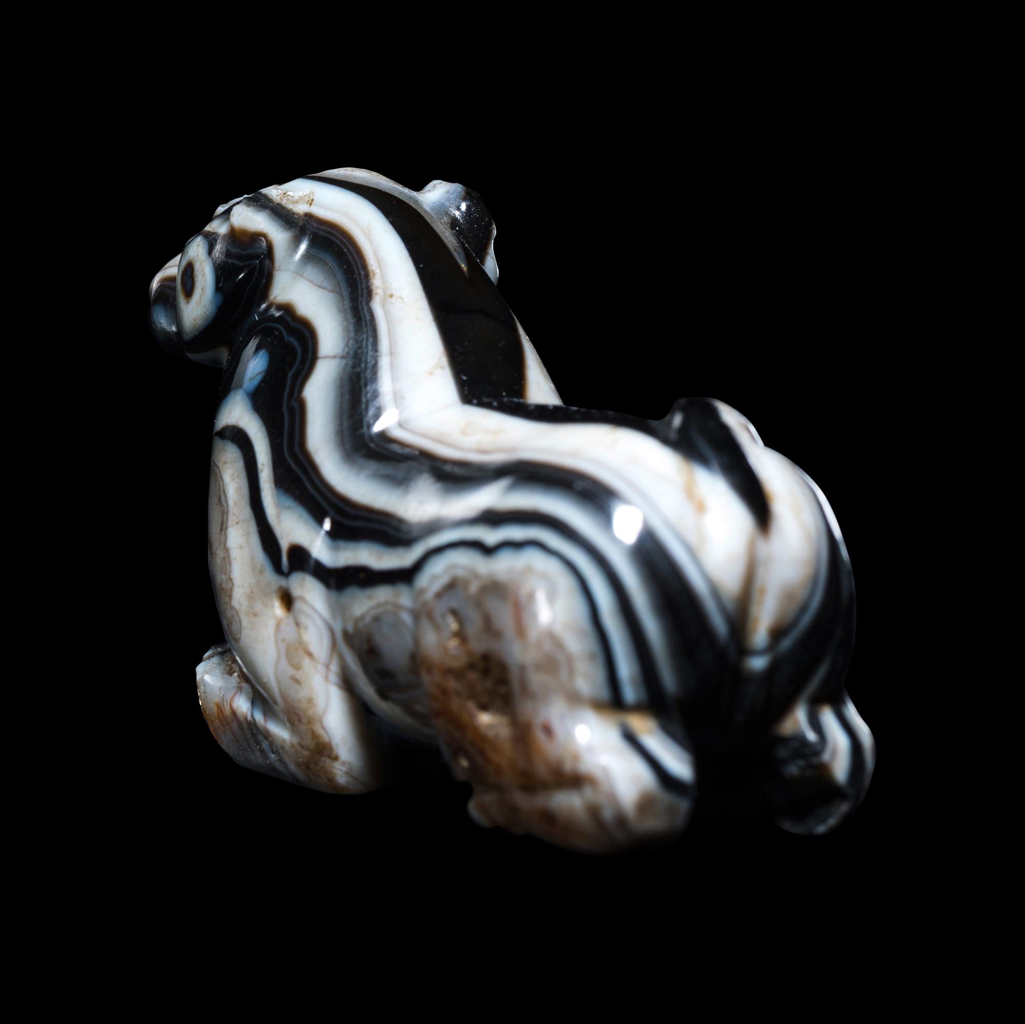 A Middle Elamite Banded Agate Feline