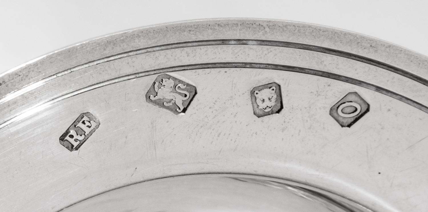 A Set of Four English Silver Ash Receivers