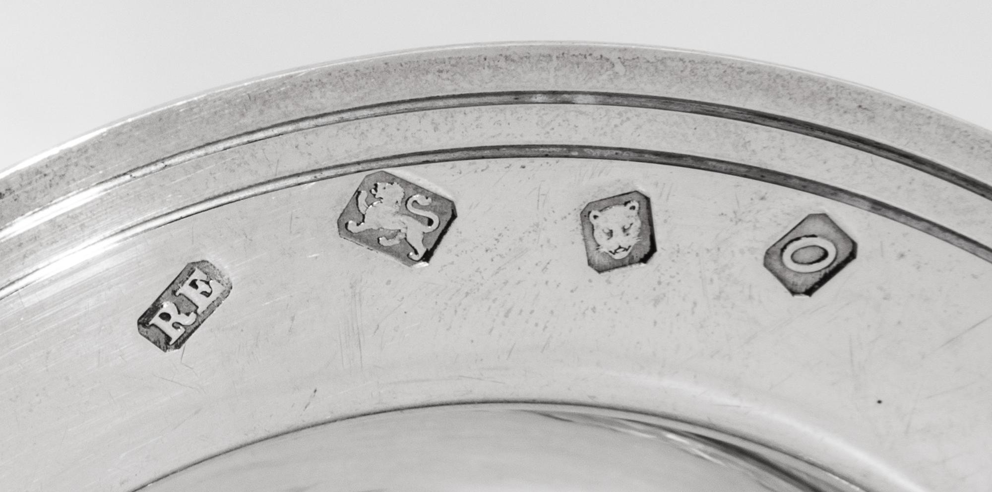 A Set of Four English Silver Ash Receivers