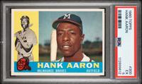 A 1960 Topps Hank Aaron Baseball Card No. 300 (PSA 5 EX)