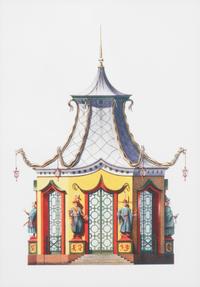 A Group of Gilt Framed Color Reproductions of Dams & Zega's Watercolors Chinoiseries Framed 17 1/2 x 13 5/8 inches. — 20TH CENTURY