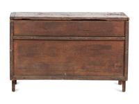An African American Painted Cherrywood Blanket Chest