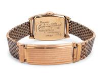 Jimmie Wilson's Personally Owned Hamilton Watch Presented by Progressive Assembly in 1937