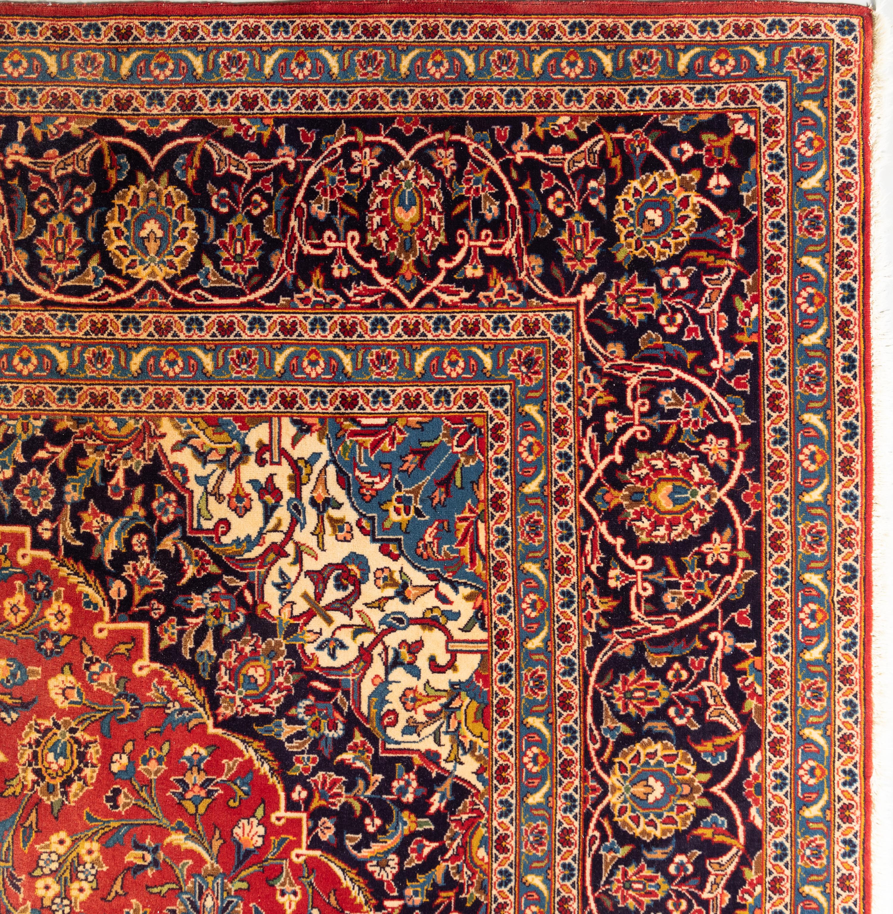 A Kashan Wool Rug