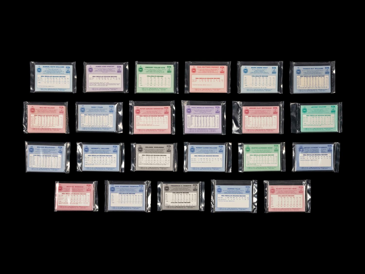 A 1983-84 Star Co. Basketball Team Bags Complete Set