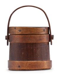 A Miniature Lidded Firkin