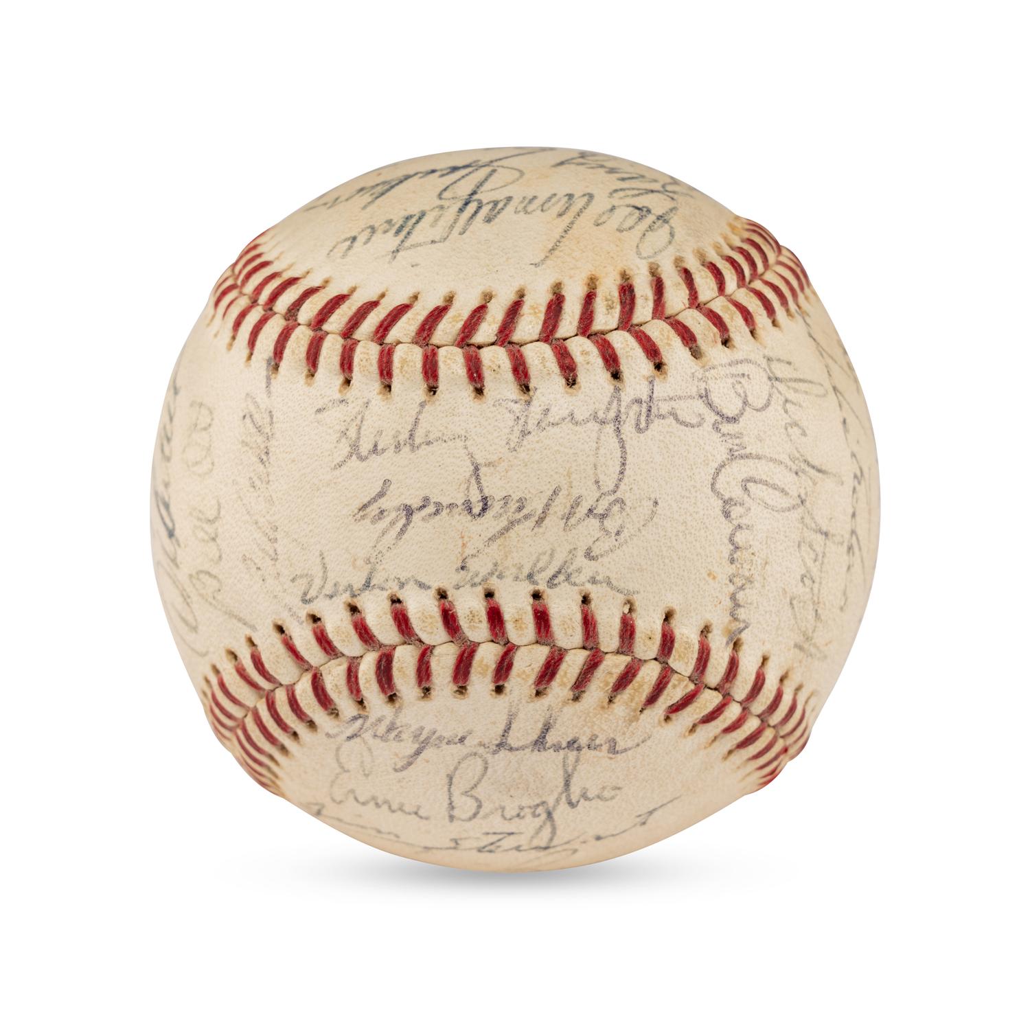 A 1964 Chicago Cubs Team Signed Autograph Baseball