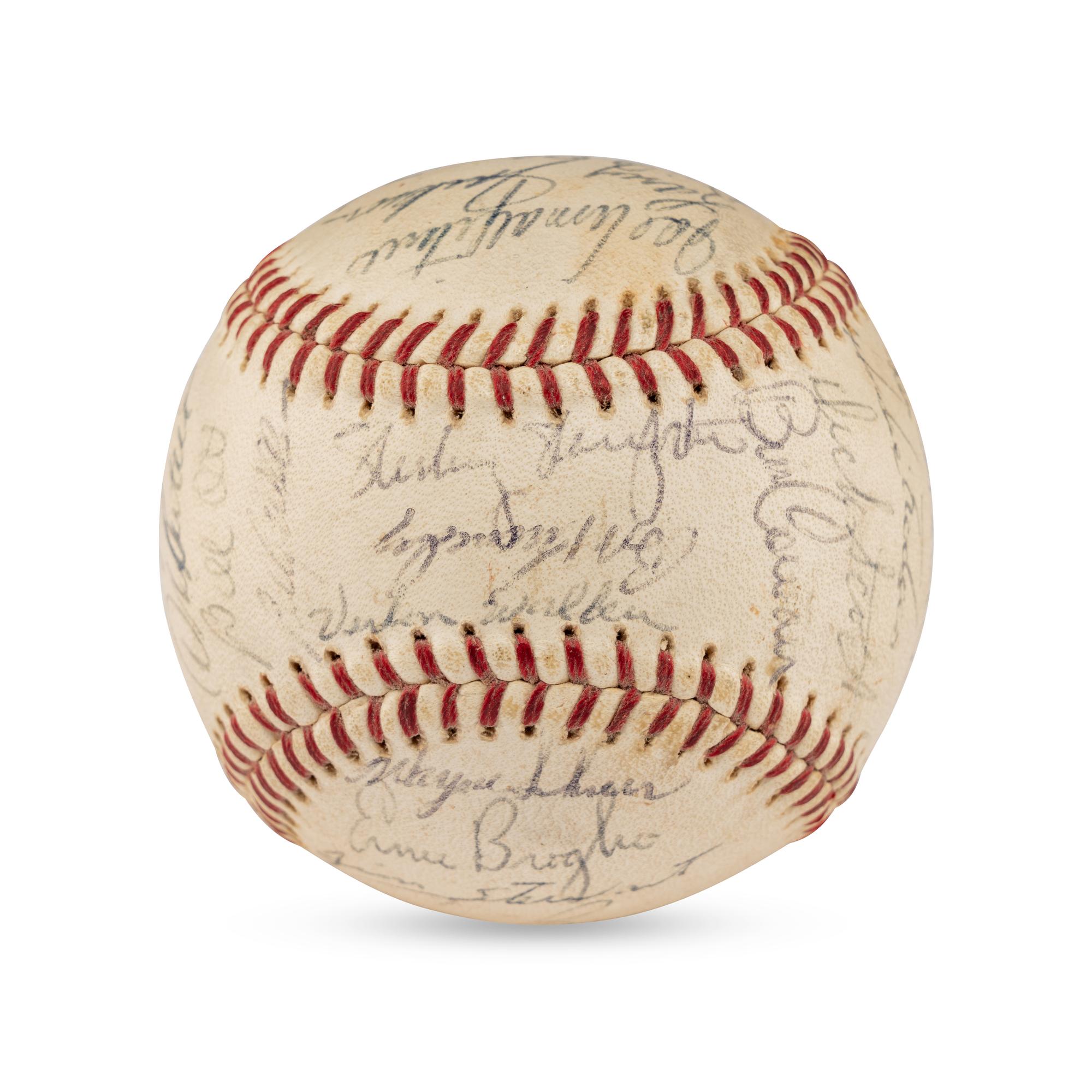 A 1964 Chicago Cubs Team Signed Autograph Baseball