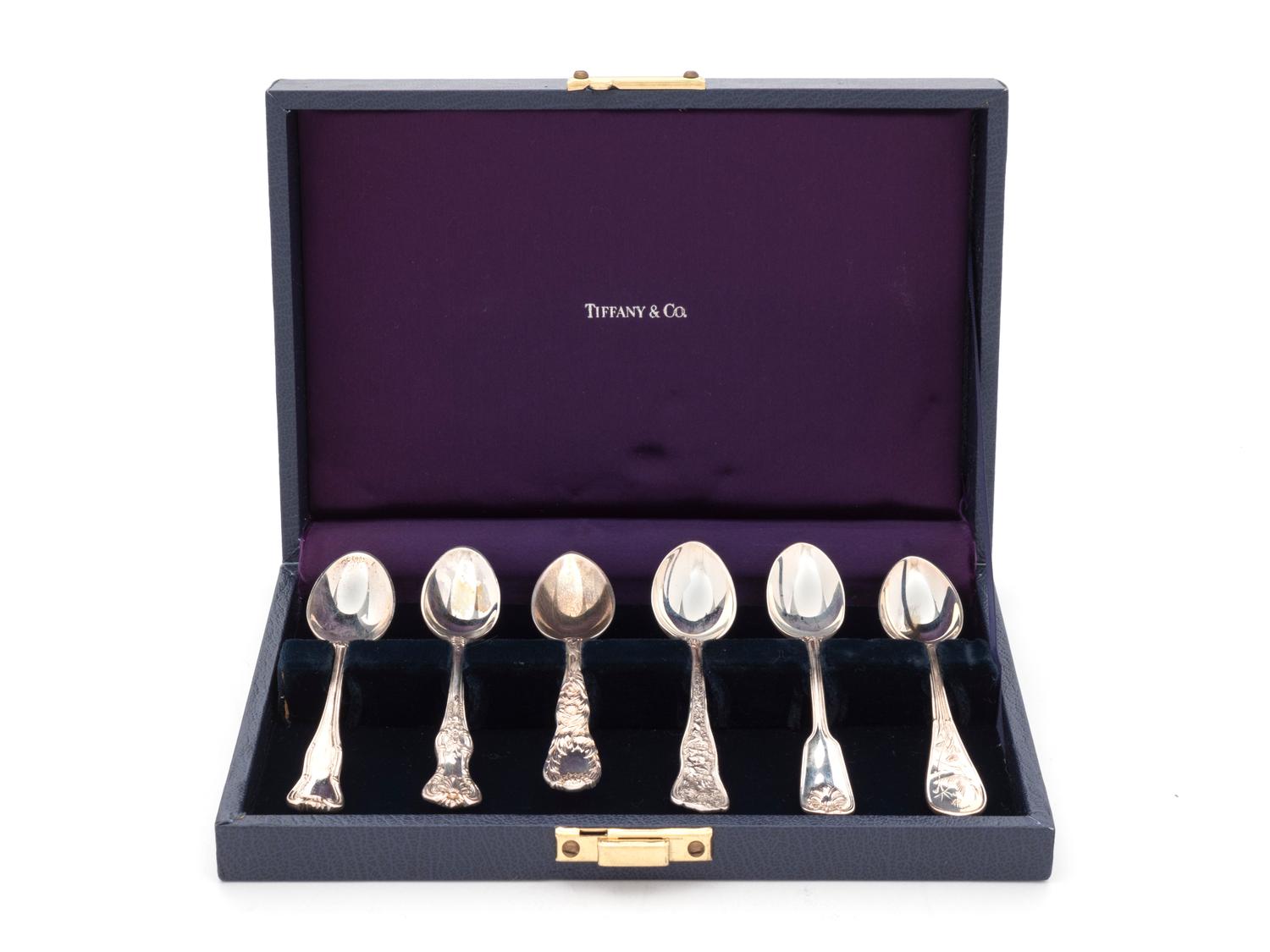 An American Silver Demitasse Spoon Sampler — Tiffany & Co., New York, NY, Late 20th Century
