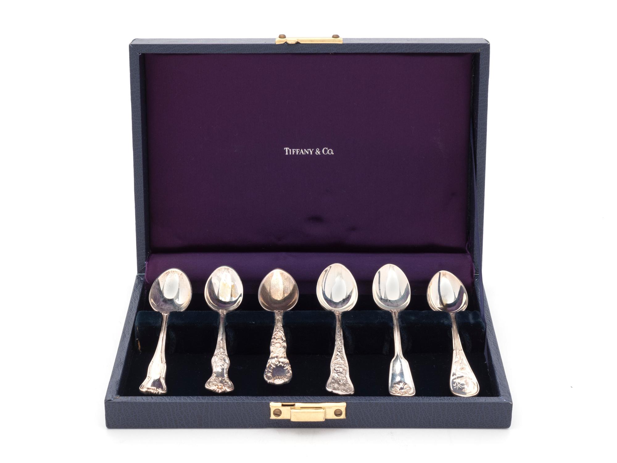 An American Silver Demitasse Spoon Sampler — Tiffany & Co., New York, NY, Late 20th Century