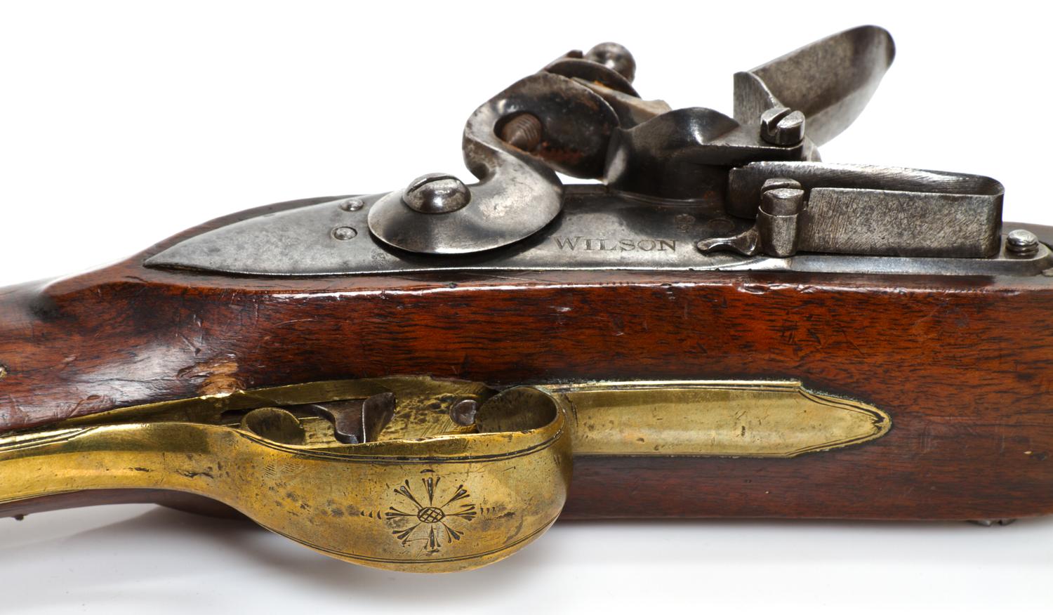 An English Blunderbuss, RICHARD WILSON, LONDON, LATE 18TH CENTURY, Overall length 32, barrel length 16 inches. — RICHARD WILSON, LONDON, LATE 18TH CENTURY,