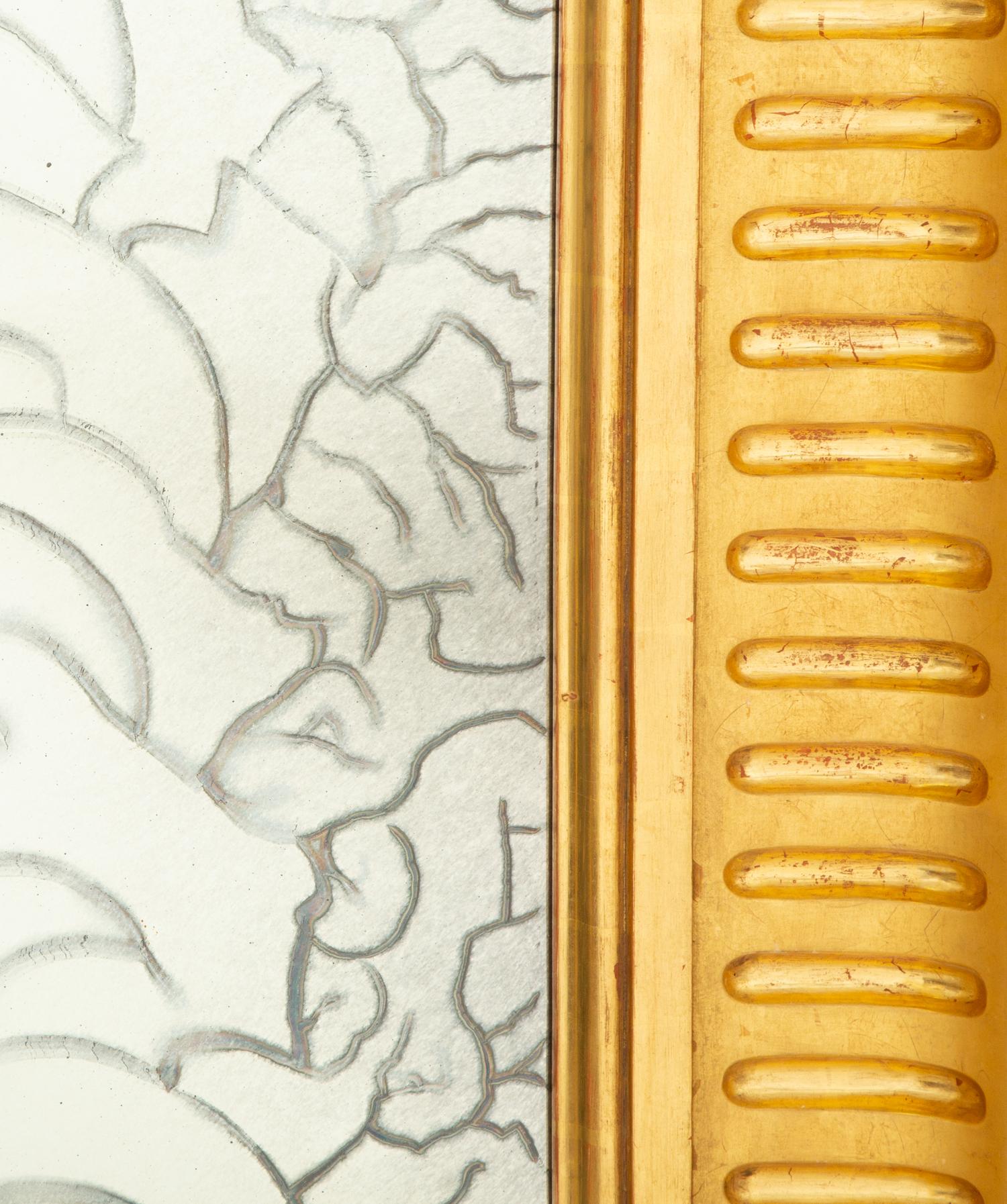 A Large J. Robert Scott Giltwood Mirror