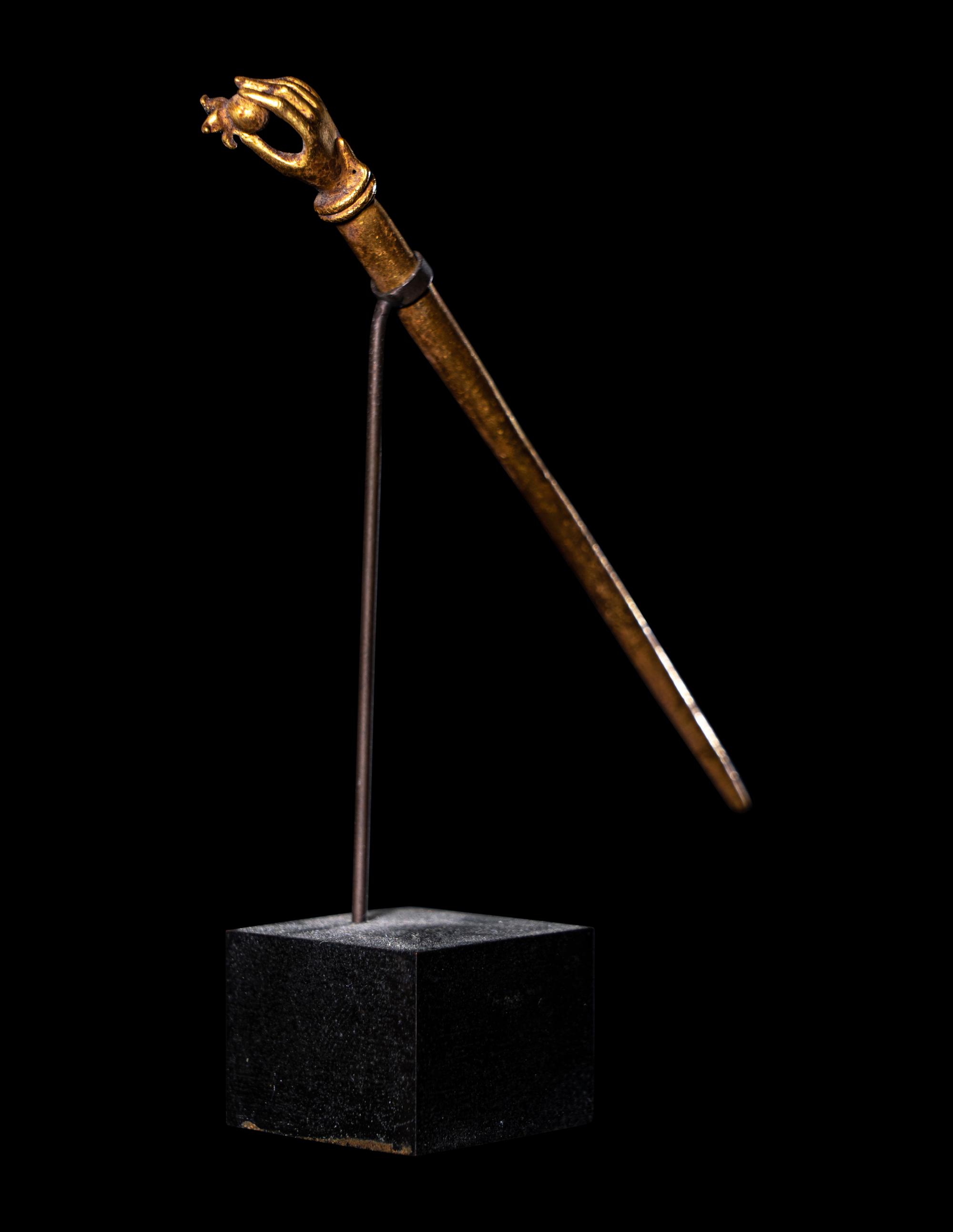 A Roman Gold Hairpin in the Form of a Hand Holding a Pomegranate