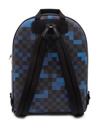 Louis Vuitton Josh Backpack in Damier Graphite Coated Canvas, Pixel Blue, 2018